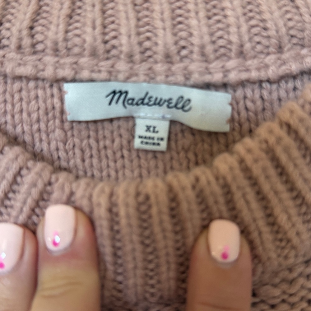 Madewell Dusty Rose Floral Knit Sweater - Picture 4 of 5